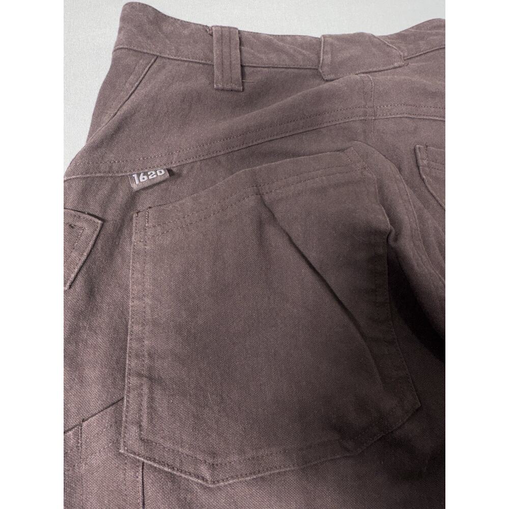 1620 Workwear Double Knee Pants Mens 34x30 Brown Utility USA Made Durable - Picture 9 of 12